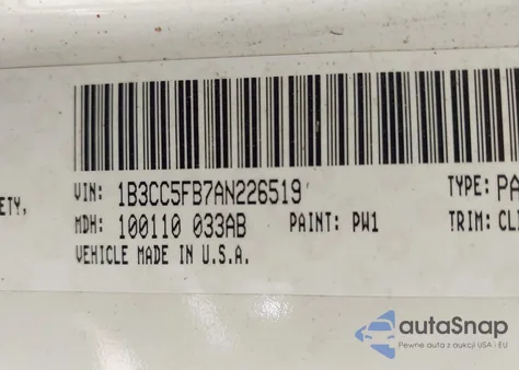 2010 Dodge Avenger R/T from USA, damaged, VIN 1B3CC5FB7AN226519